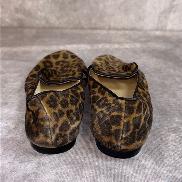 NEW **defects** Veronica Beard Women’s 5.5M Leopard Print Leather Loafers Flats - Picture 3 of 8